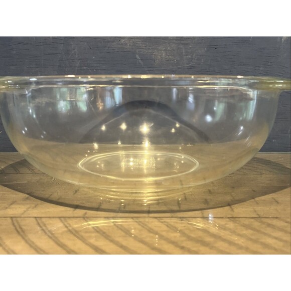Pyrex Clear Glass 2 Qt Casserole Baking Dish Bowl 024 Vintage - Picture 3 of 5